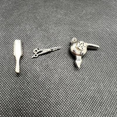 Sterling Silver Salon/Barber Charms