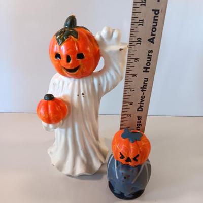 Two vintage Halloween candles