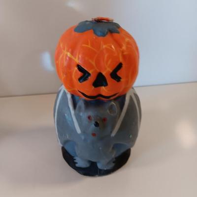 Two vintage Halloween candles