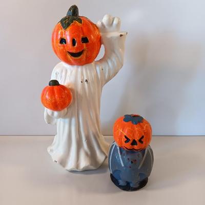 Two vintage Halloween candles