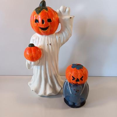 Two vintage Halloween candles