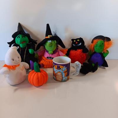 Halloween Plush and a Halloween themed mug