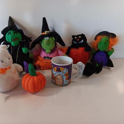 Halloween Plush and a Halloween themed mug