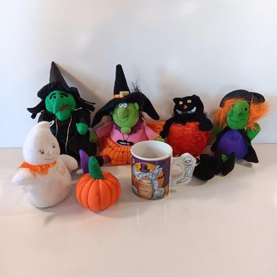 Halloween Plush and a Halloween themed mug