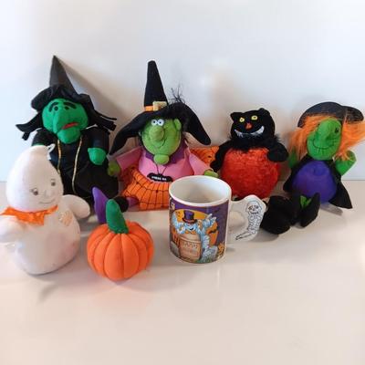 Halloween Plush and a Halloween themed mug