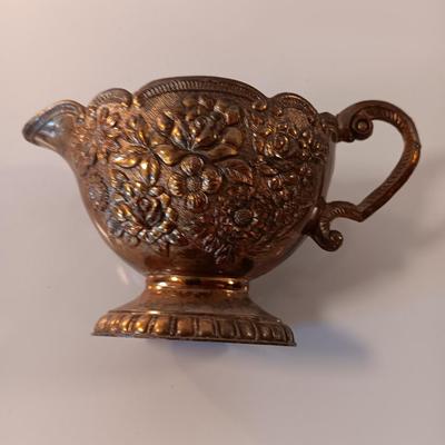 Antique Detailed Silver-Plated Sugar & Creamer - southwestern design cutting board and more