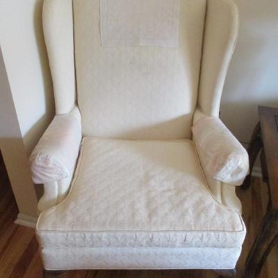 Cream Wing Back Chair Choice 1 - A