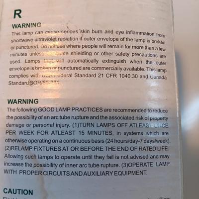 Two Mercury vapor light bulbs new in the boxes - both work