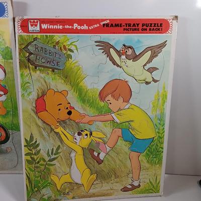 Three vintage 1979 Disney Children's puzzles - complete