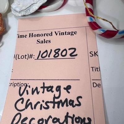 Vintage Christmas Decor lot #1