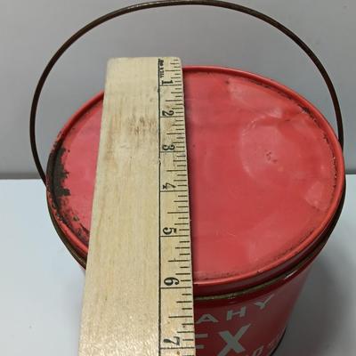 Vintage empty Cudahy REX pure Lard tin