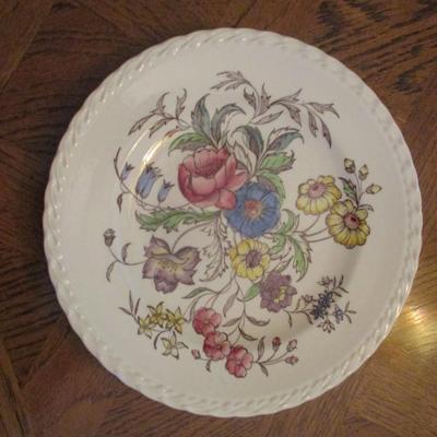 Set of 3 Under Glaze Hand Painted Mayflower Vernonware California Plates - B