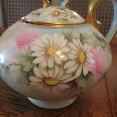 Limoges France Teapot & Creamer - B