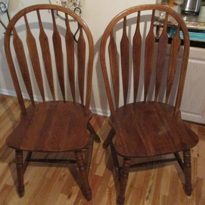 Set of 4 Spear Back Kitchen Table Chairs - C