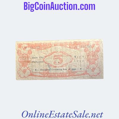 1944 PHILIPPINES 5 PESOS