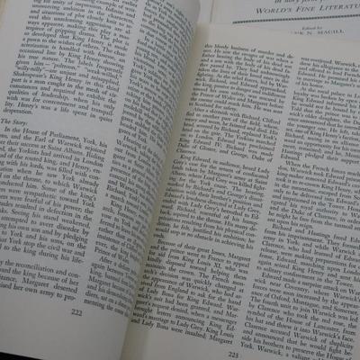 Pair of Vintage Books Masterplots World's Fine Literature Salem Press Volume 1 & 3