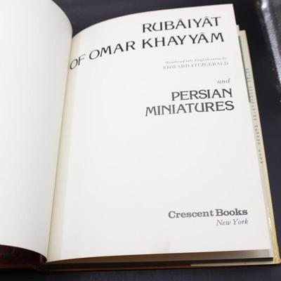 Rubaiyat of Omar Khayyam Persian Miniatures Crescent Historical Art Book