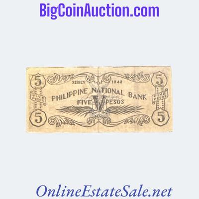1942 PHILIPPINES 5 PESOS