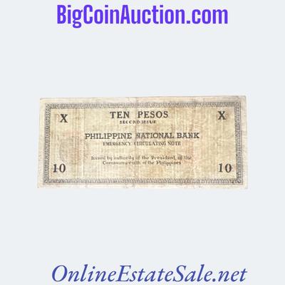 1941 PHILIPPINES 10 PESOS