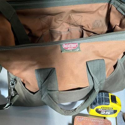 G1977 Canvas Tool Bag Full of Various Tools