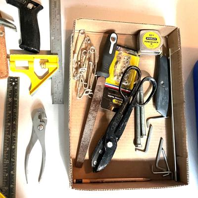G1979 Lot of Various Tools , Hammer, C Clamps, and more