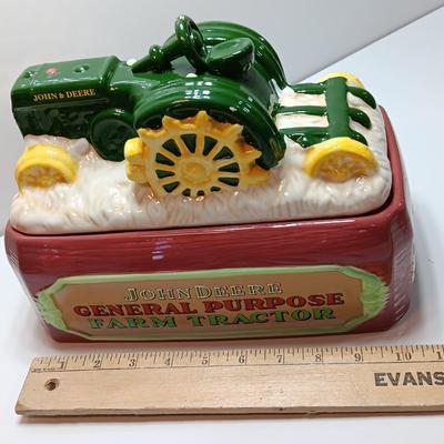 John Deere Ceramic Tractor Platform Cookie Jar, 1924-1953 Model D by Gibson 2019