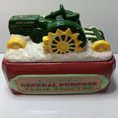 John Deere Ceramic Tractor Platform Cookie Jar, 1924-1953 Model D by Gibson 2019