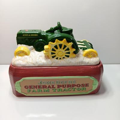 John Deere Ceramic Tractor Platform Cookie Jar, 1924-1953 Model D by Gibson 2019