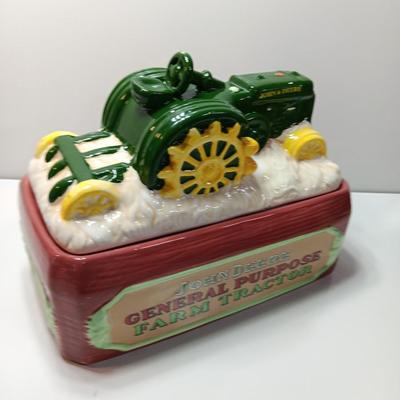John Deere Ceramic Tractor Platform Cookie Jar, 1924-1953 Model D by Gibson 2019