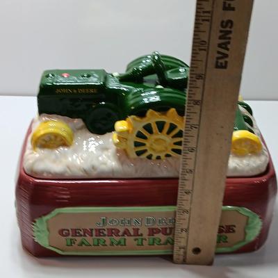 John Deere Ceramic Tractor Platform Cookie Jar, 1924-1953 Model D by Gibson 2019