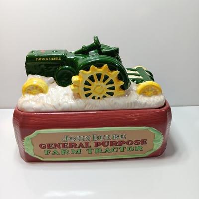 John Deere Ceramic Tractor Platform Cookie Jar, 1924-1953 Model D by Gibson 2019