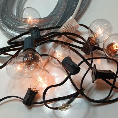 LED color changing rope light and Patio light set both work!