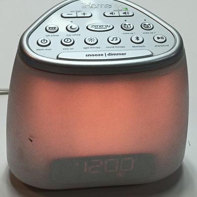iHome Zenergy Dream Sleep Light Sound Therapy Machine Bluetooth