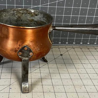 Footed Copper pot