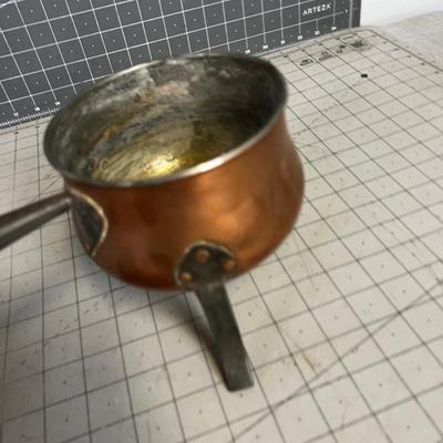 Footed Copper pot