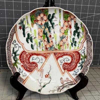 Chinese Famille ROSE Hand Painted Dish, Antique 