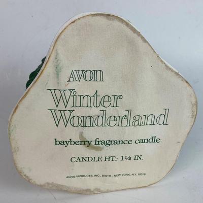 AVON WINTER WONDERLAND BAYBERRY FRAGRANCE CANDLE HOLDER 