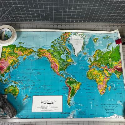3-Dementional Relief Map of the World 