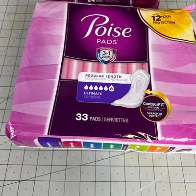 2 Packages of  Pose Over Night Pads 