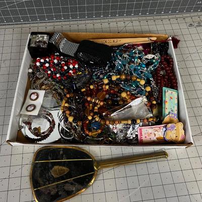 Tray of Jewels and Accessories 