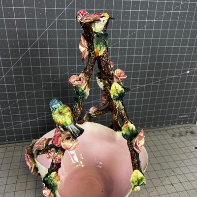 Capodimonte Floral Brides Basket INCREDIBLE!!!! Circa 1930's 