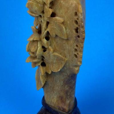  CHINESE Carved SOAPSTONE ORNAMENT VASE