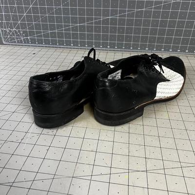 STACY -ADAMS Black & White Oxfords