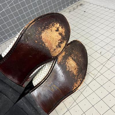 STACY -ADAMS Black & White Oxfords