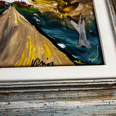 Original Oil by  MAURICE VERRIER, The Long Road