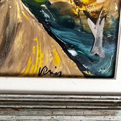 Original Oil by  MAURICE VERRIER, The Long Road