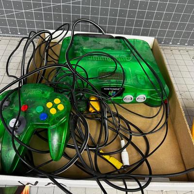 Nintendo 64 Game Console With Games and Controllers 