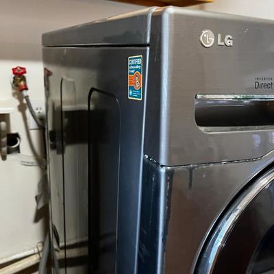 LG Front Load Washer, On the Pedestal Drawer GRAY 