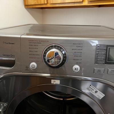LG Front Load Electric Dryer,  On the Pedestal Drawer GRAY 
