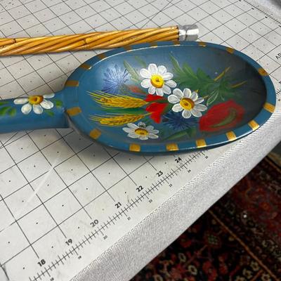 Rug Beater and a Extra Large Spoon; Wall DÃ©cor